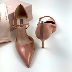 SJP Sarah Jessica Parker “Phoebe” Mary Jane Heel w/box and bag 42 EUC